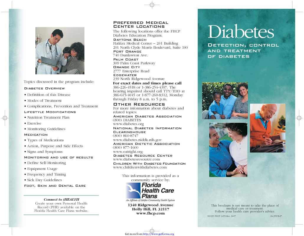 Diabetes Brochure 1