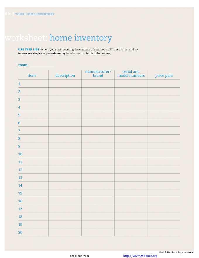 Home Inventory