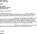 Cleaning Recommendation Letter form