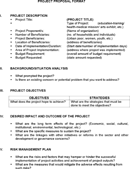 Project Proposal Format form