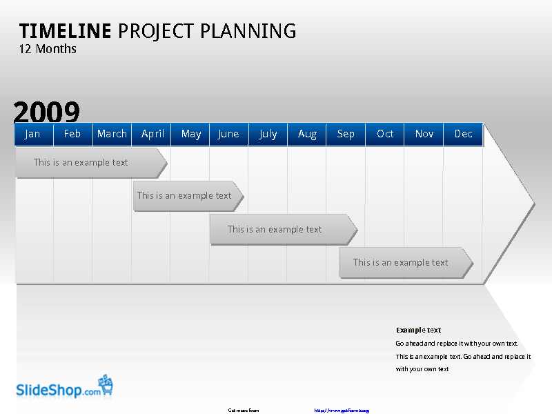 Sample Project Timeline Template