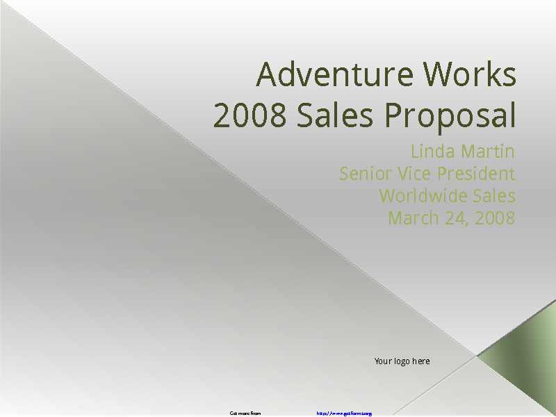 Sales Proposal Template 3
