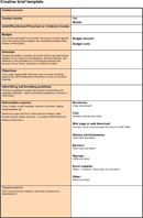 Creative Brief Template 1 form