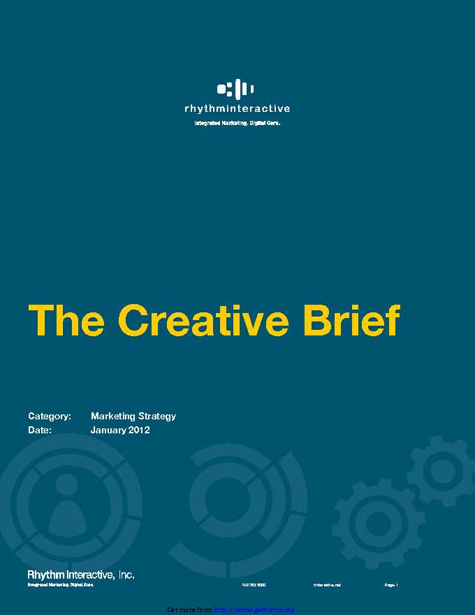 Creative Brief Template 4