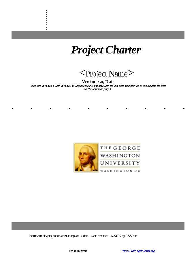 Project Charter Template 1