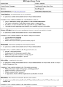 It Project Scope Template form