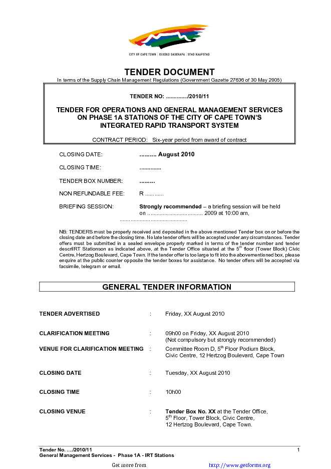 Tender Document 2