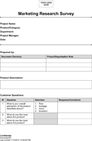 Market Research Survey Template 1 form