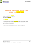 Professional Web Design Proposal Template form