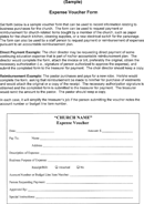 Expense Voucher Template form