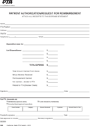 Request for Reimbursement Form form