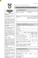 Z83 Application Form form