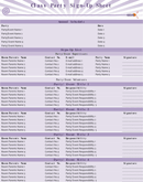 Class Sign-Up Sheet form