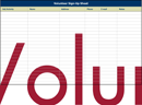 Volunteer Sign up Sheet Template Free form