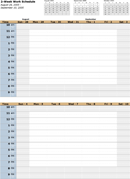 Bi Weekly Schedule Template form