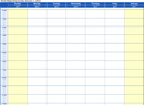 Work Schedule Template 2 form