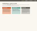 Simple Personal Cash Flow Statement form