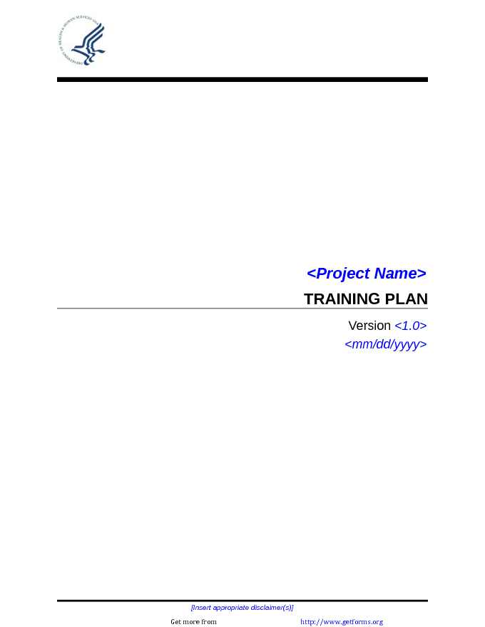 Project Training Plan