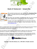 Restaurant Business Plan Sample 2 form