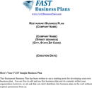 Restaurant Business Plan Template form