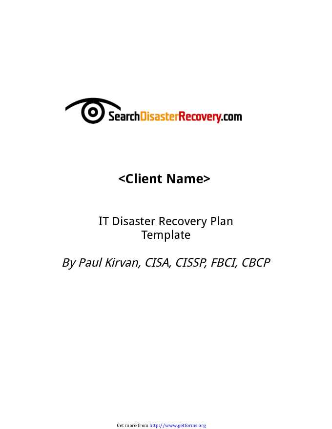Disaster Recovery Plan Template 2