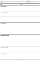 Lesson Plan Template 1 form