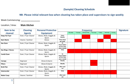 (Sample) Cleaning Schedule form