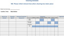 Cleaning Schedule form