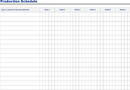 Production Schedule Sample form