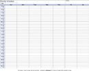 Weekly Schedule Template form