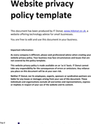 Sample Privacy Policy 2 form