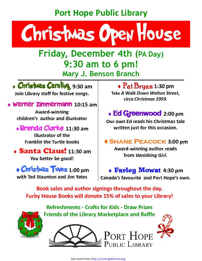 Christmas Open House Flyer