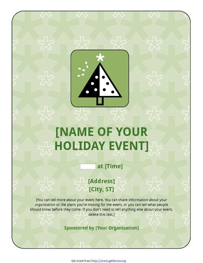 Holiday Event Flyer
