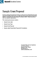 Sample Grant Proposal form