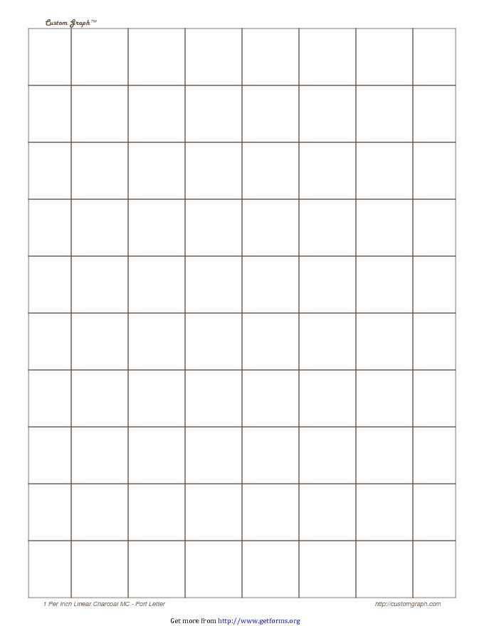 1 Inch Square Graph Paper