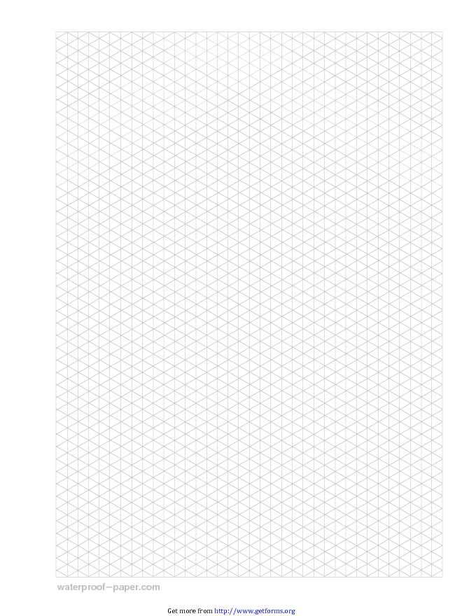 Isometric Graph Paper - Gray Vertical Triangle