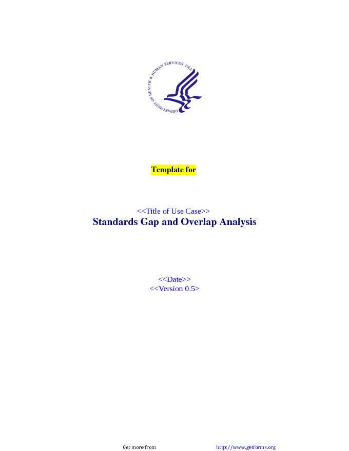 Standards gap and Overlap Analysis