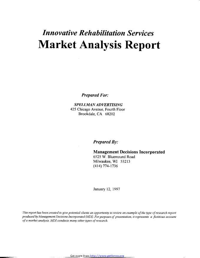 Market Analysis Report