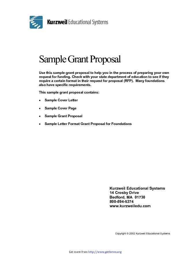 Sample Grant Proposal 2