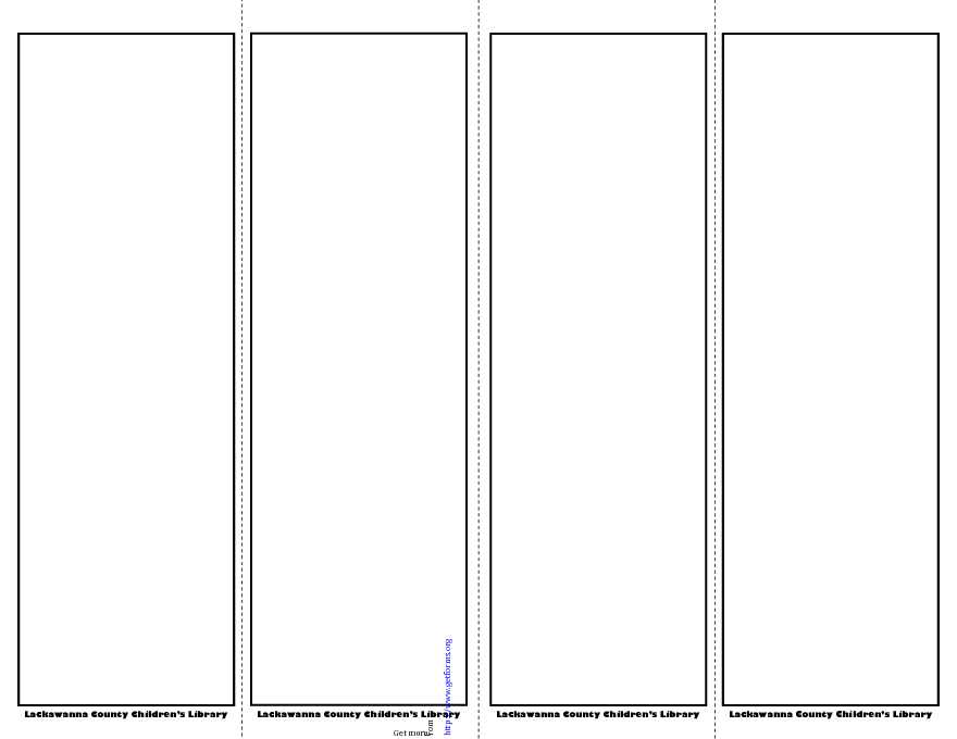 Bookmark Template 1