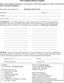 Cookbook Template 3 form