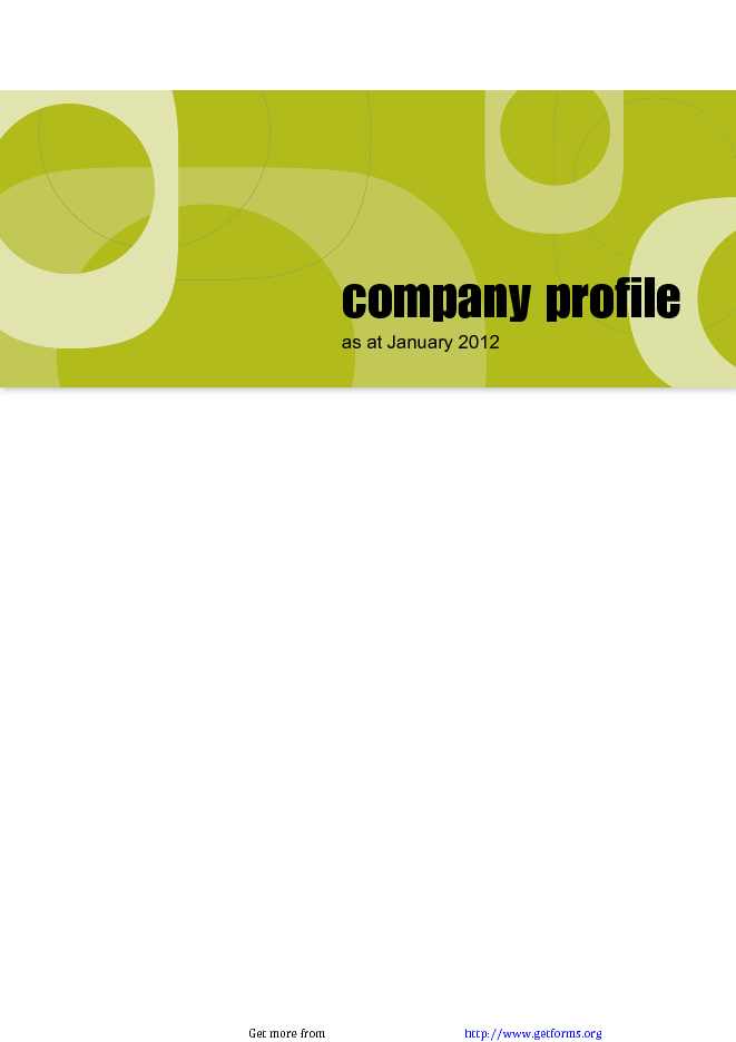 Eco Options Company Profile Sample