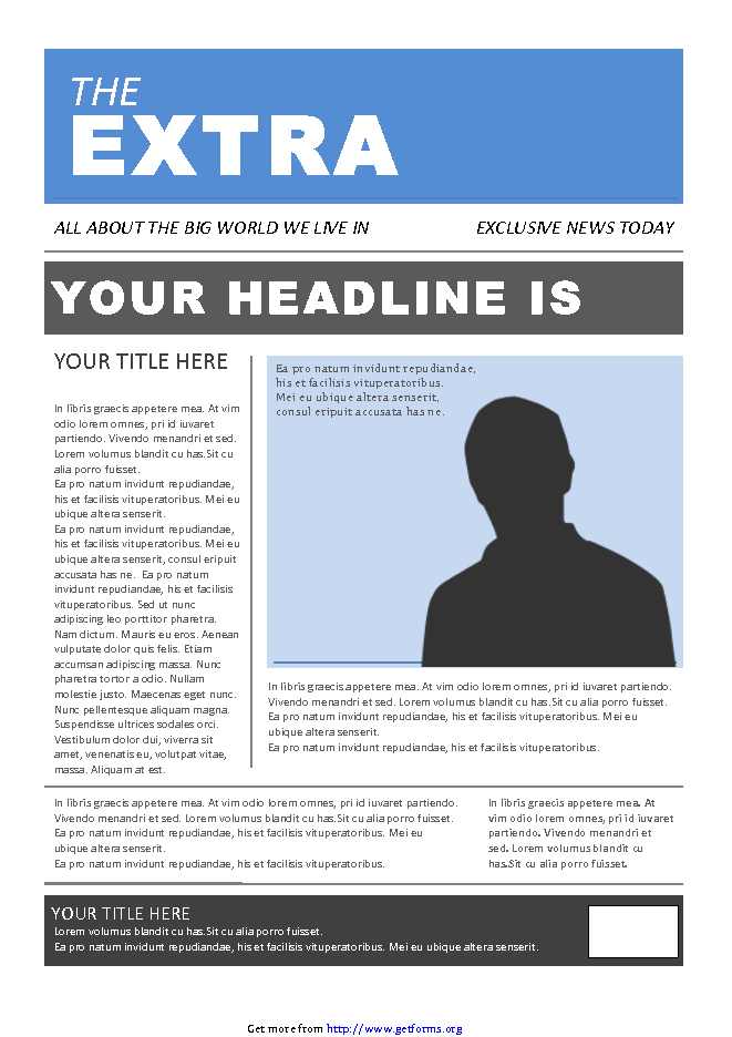 Newspaper Template 4