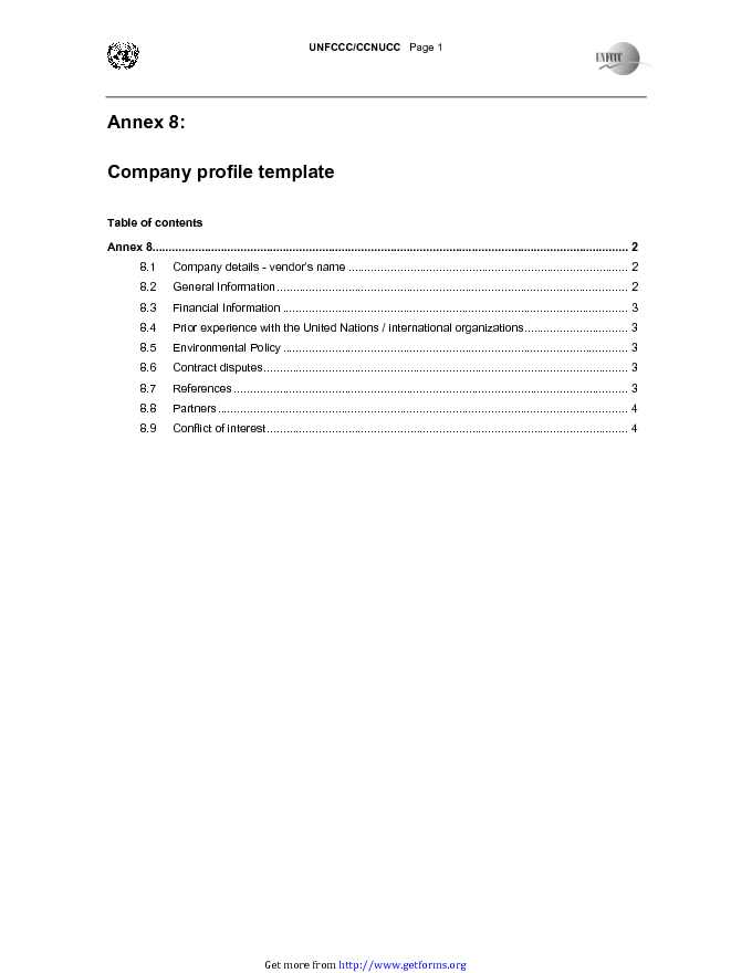 Company Profile Template