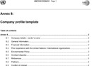 Company Profile Template form