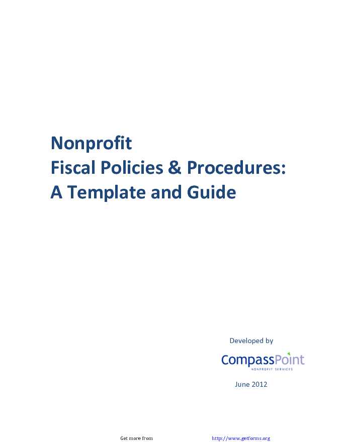 Fiscal Policies and Procedures