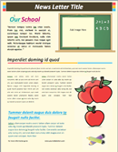 School Newsletter Template 2 form