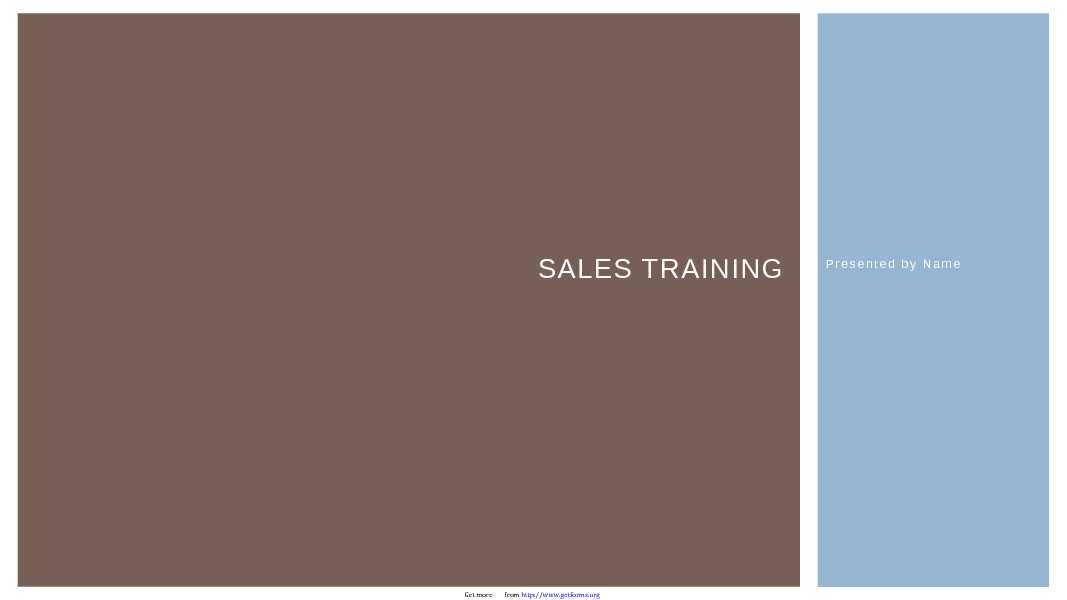 Business Sales Training Presentation