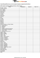 Risk Assessment Template 2 form