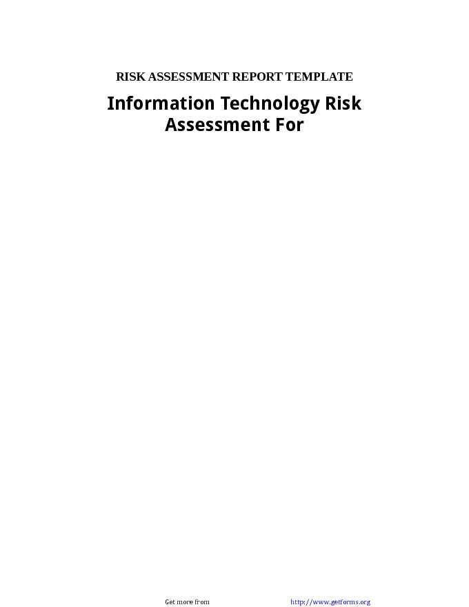 Risk Assessment Template 3